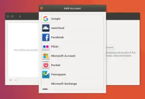 Gnome Online Accounts Settings